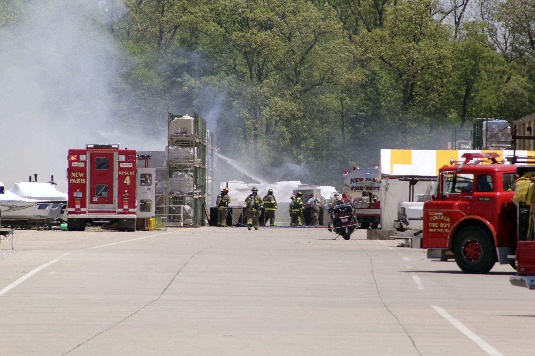Smoker Craft fire